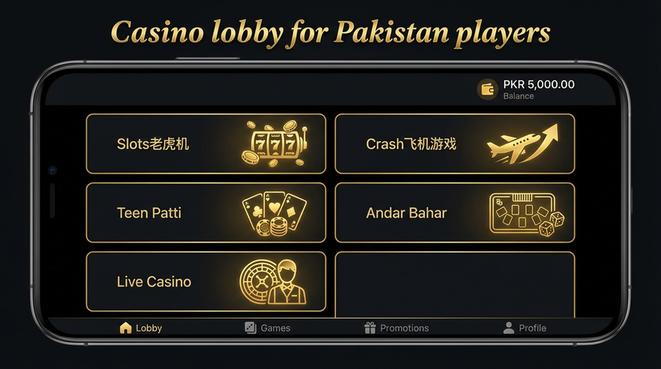 Lobby view of sevengame for Pakistan users - 4